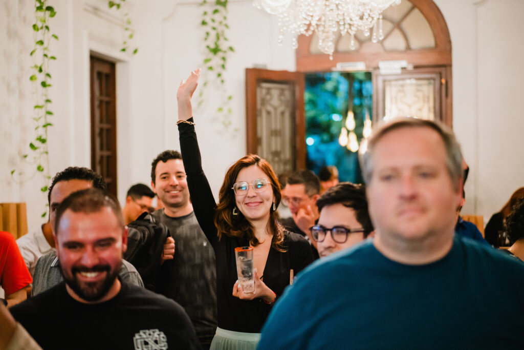 Senior tech talent in LATAM at a developer meetup in Mexico